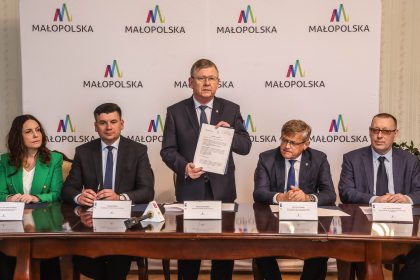 Uroczystość podpisania porozumienia ze szpitalami województwa Małopolskiego