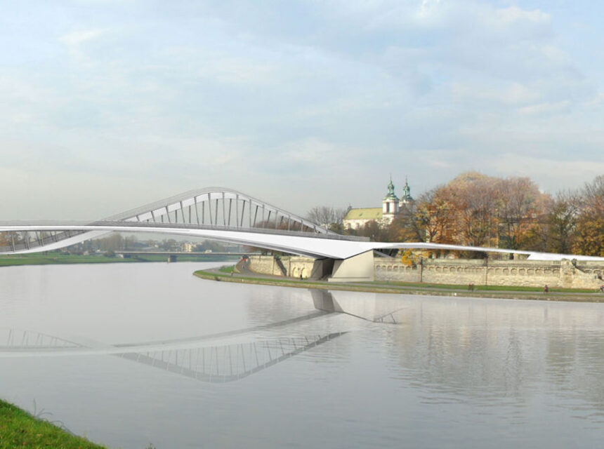 Kładka Ludwinów - Kazimierz (Fot. Wizualizacja: Biuro Projektów Lewicki Łatak Sp. z o.o. Sp.K.)