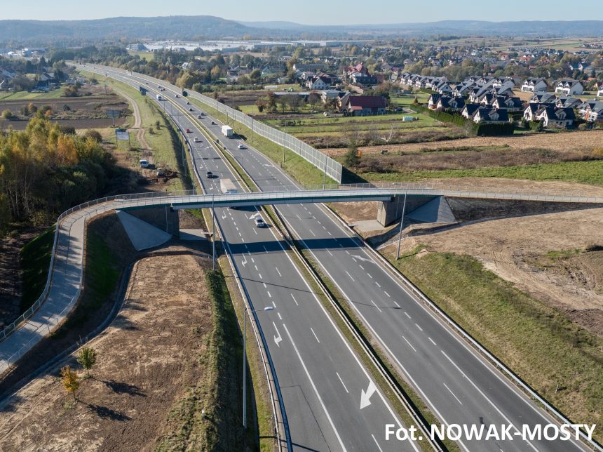 Kładka dla pieszych w Modlnicy (fot. GDDKiA w Krakowie / Nowak-Mosty)