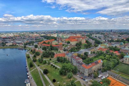 Kraków z lotu ptaka