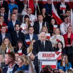 Jarosław Kaczyński podczas konwencji obywatelskiej w Krakowie