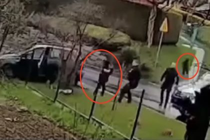 Niebezpieczne zdarzenie w Nowym Sączu (fot. miastoNS.pl)