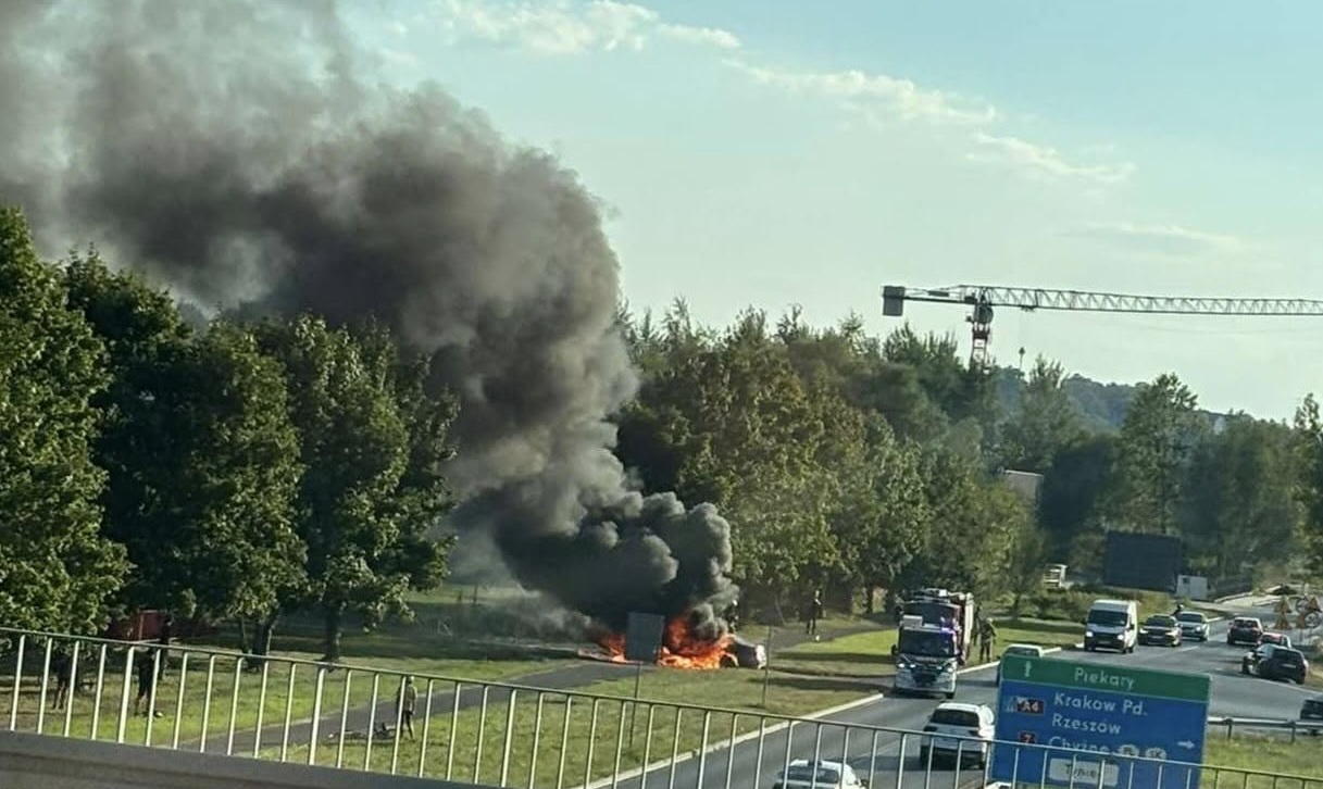 Wypadek (fot. Powiat Krakowski 112)