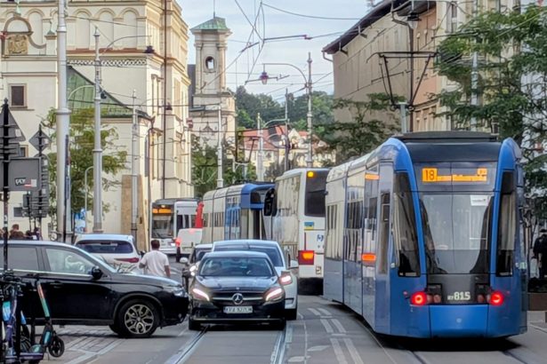 Korek na ulicy Krakowskiej