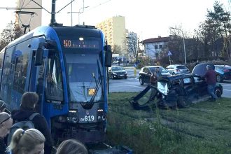 fot. Utrudnienia na Krakowskich drogach