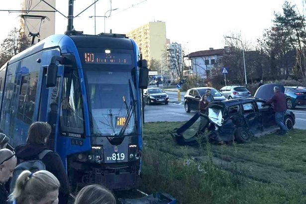 fot. Utrudnienia na Krakowskich drogach