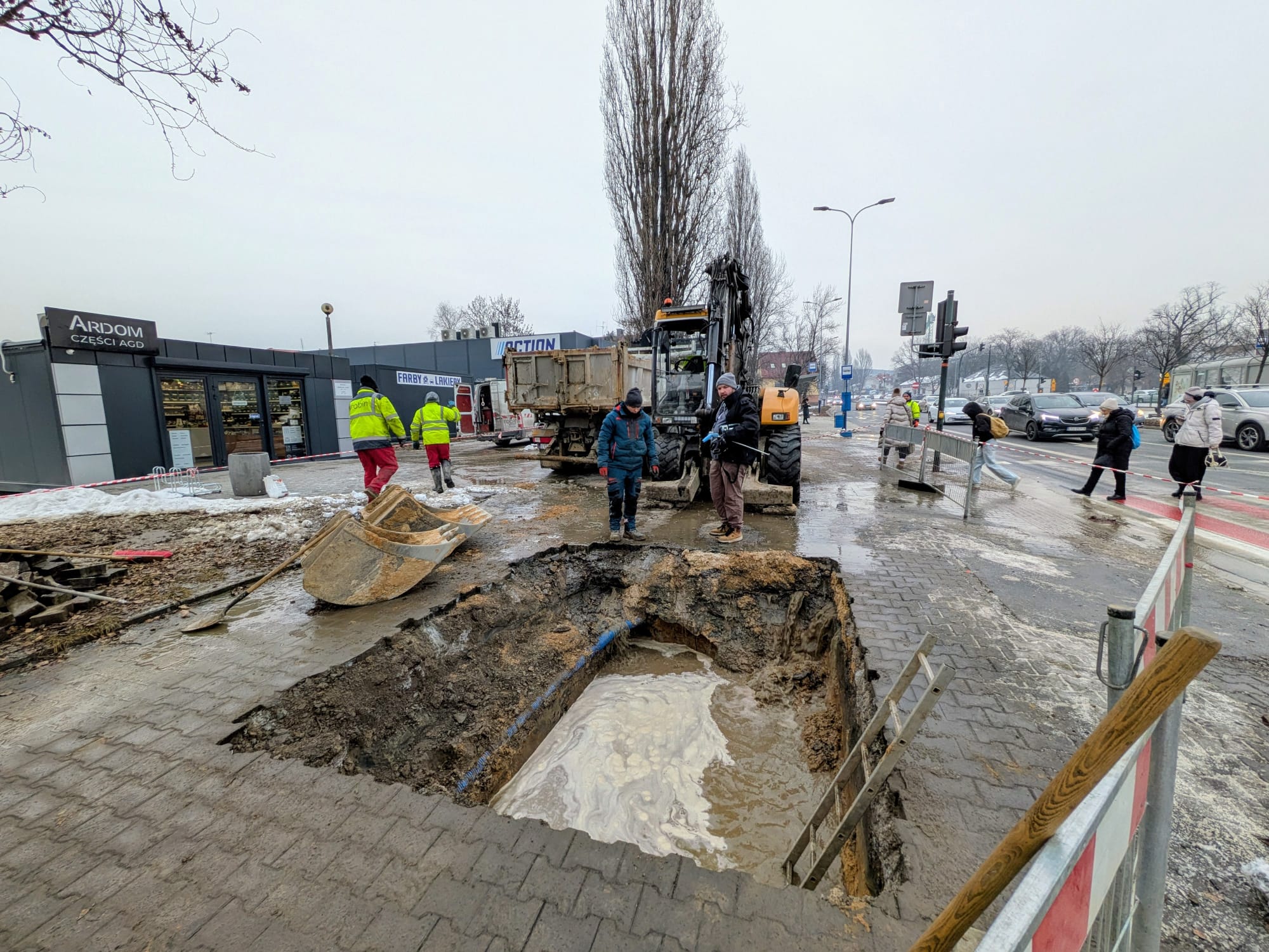 Awaria sieci wodociągowej