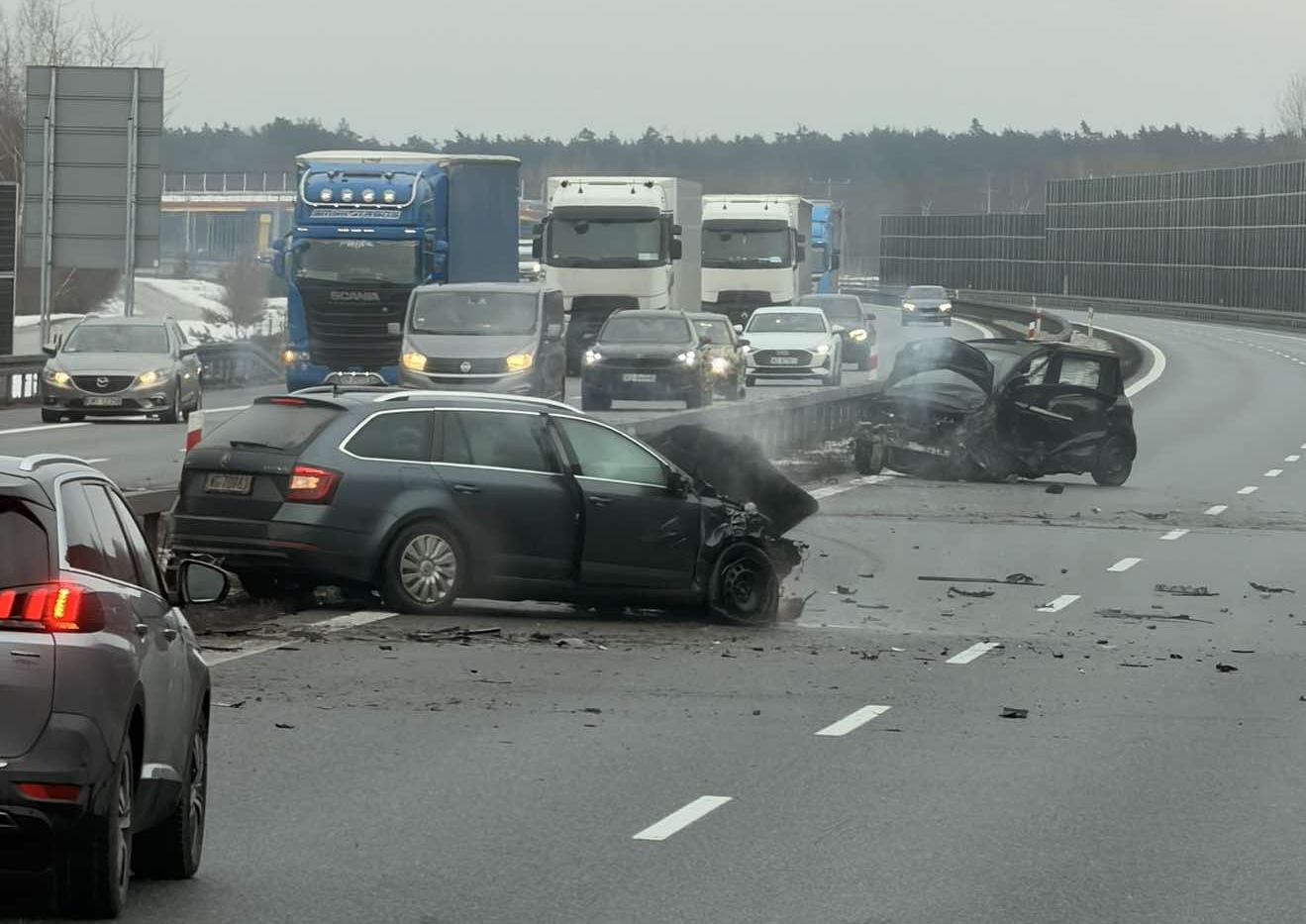 fot. Utrudnienia A4 Małopolska / Piotr Krygowski