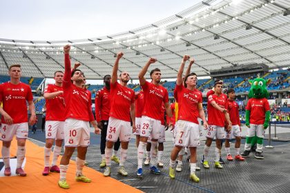 Wisła Kraków. Radość piłkarzy