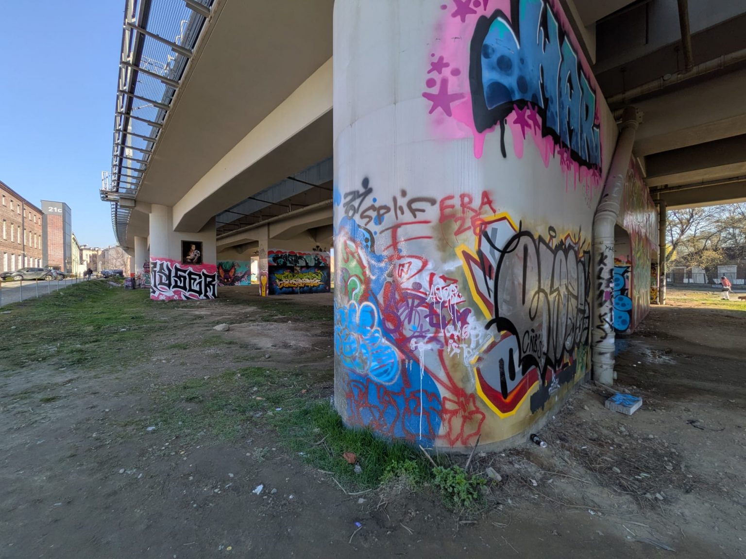 Mural "Dama z deskorolką"