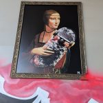 Mural "Dama z deskorolką"