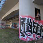 Mural "Dama z deskorolką"