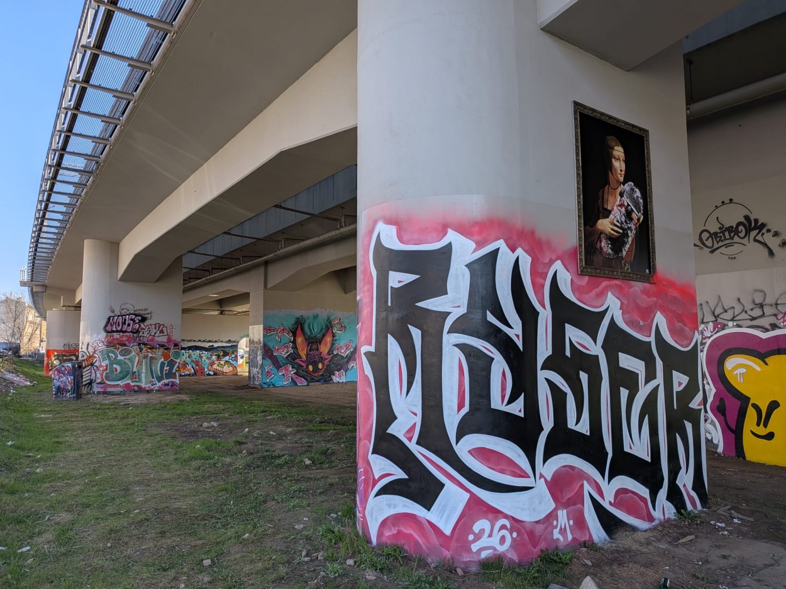 Mural "Dama z deskorolką"