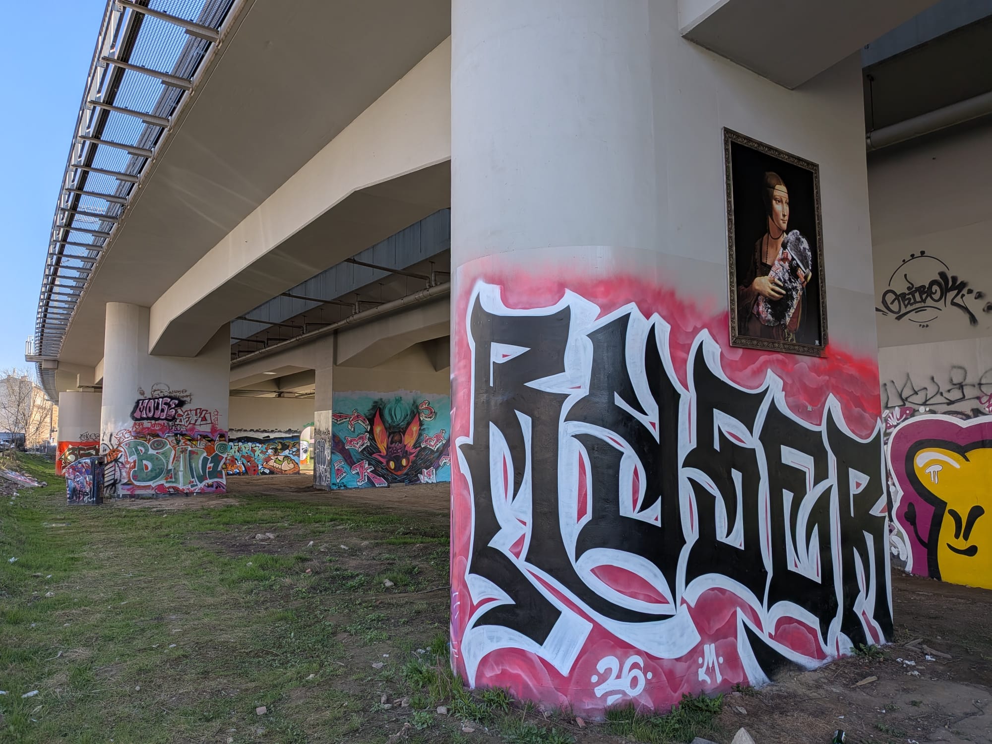 Mural "Dama z deskorolką"