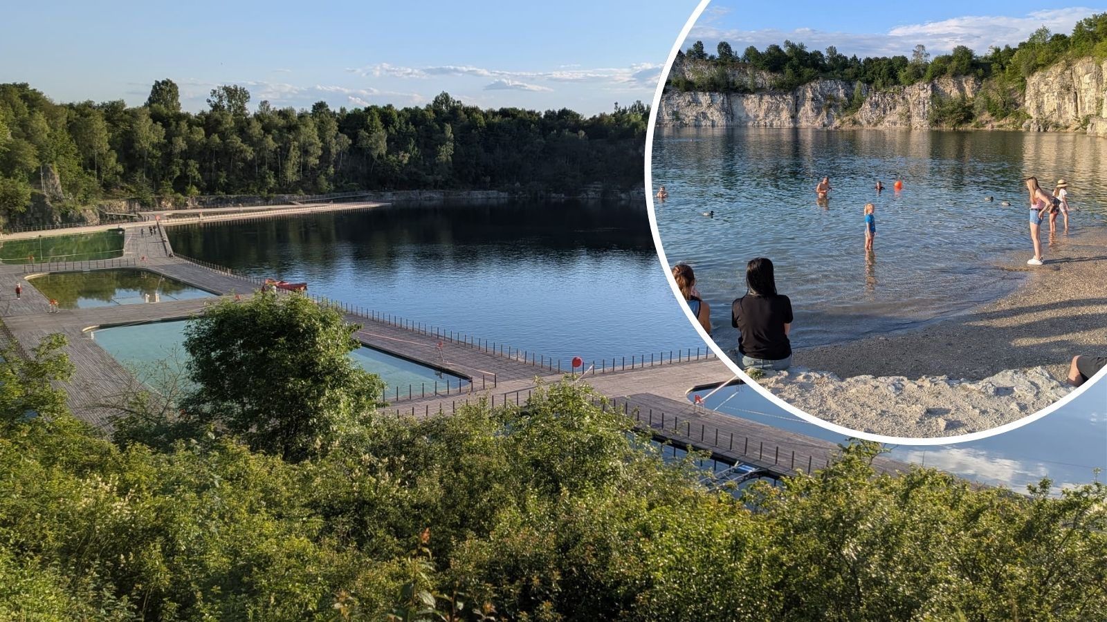 Zakrzówek. Główne baseny zamknięte, na dzikiej plaży wszystko po staremu