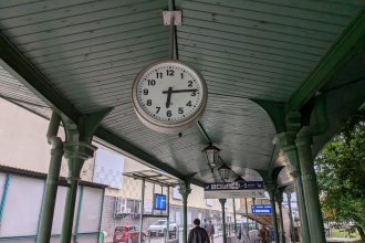 Zegar na dworcu głównym