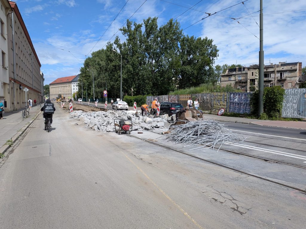 Remont ulicy Grzegórzeckiej