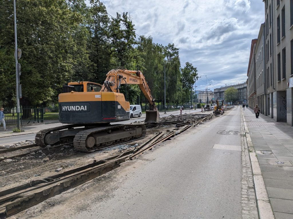 Remont ulicy Grzegórzeckiej