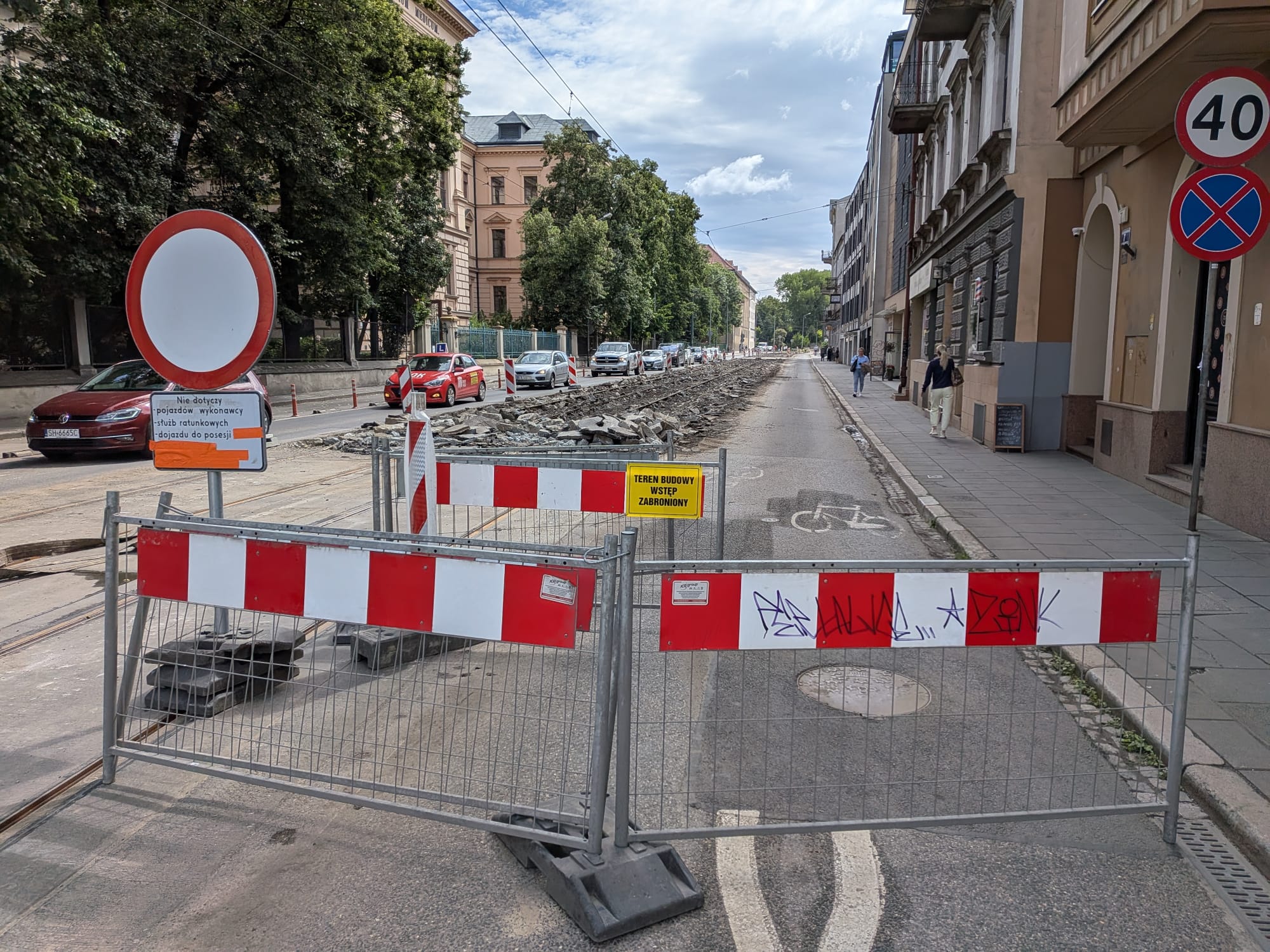Remont ulicy Grzegórzeckiej