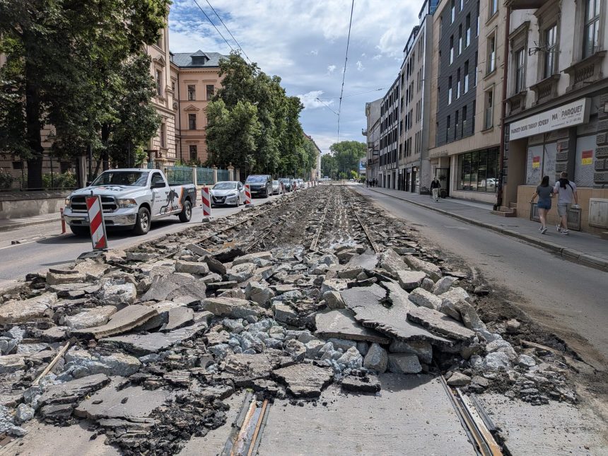 Remont ulicy Grzegórzeckiej